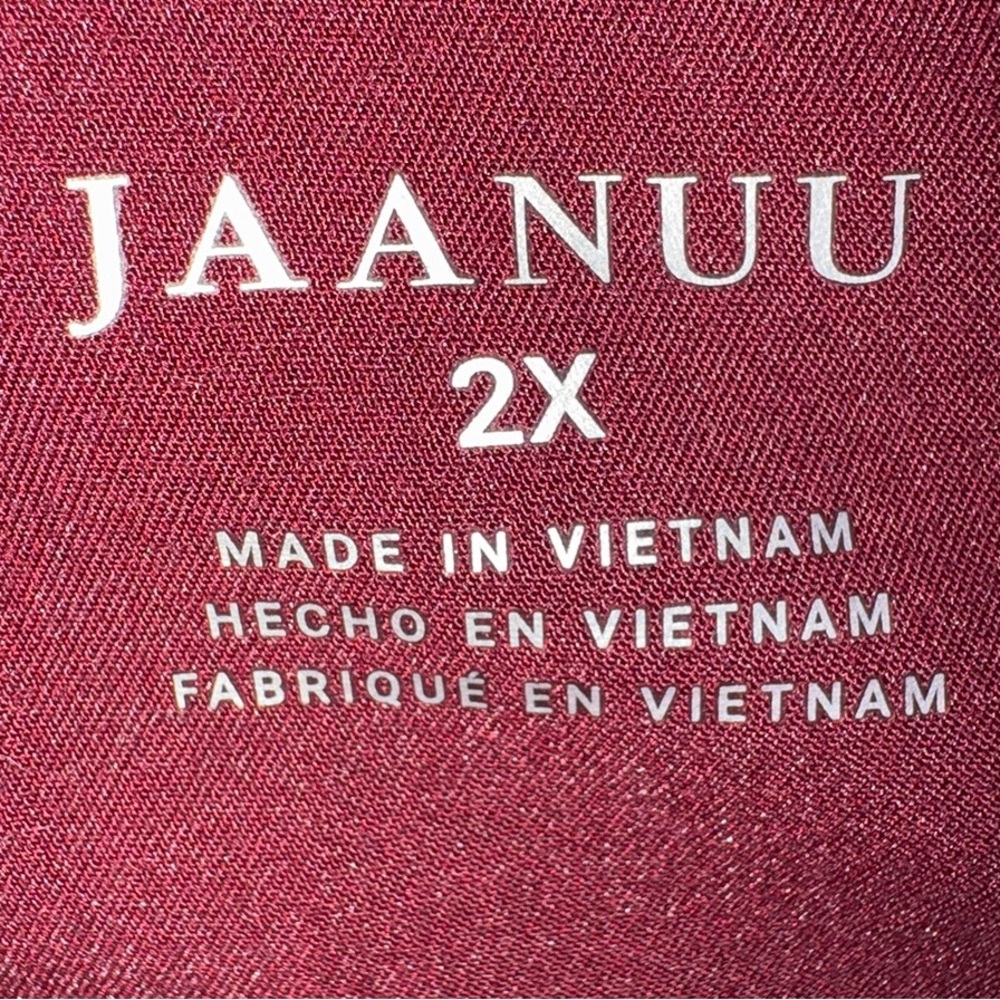 Jaanuu Women Burgundy Top - Picture 3 of 3